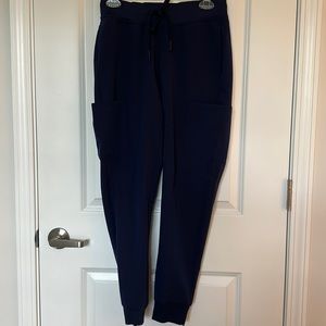 Mandala Scrubs 9 Pocket Joggers Navy - XS / Regular